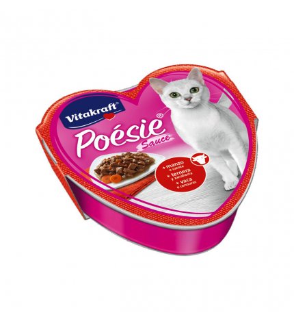 VITAKRAFT GATTO POESIE SAUCE MANZO E CAROTE IN SALSA DA 85 GR IN VASCHETTA