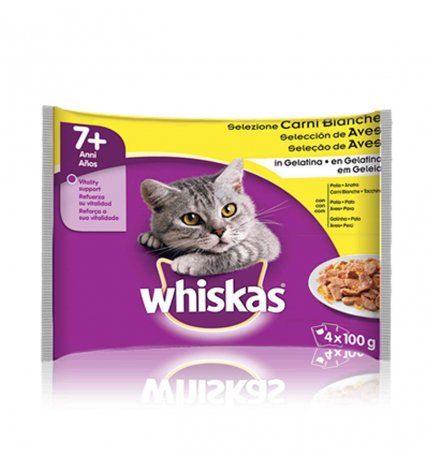 Whiskas gatto senior carni bianche 4 buste da 100 gr