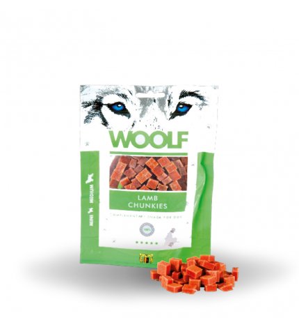 WOOLF CANE SNACK BOCCONCINI DI AGNELLO DA 100 GR