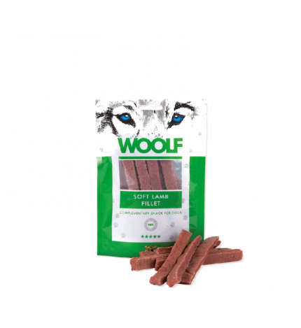 WOOLF CANE SNACK FILETTO DI AGNELLO DA 100 GR