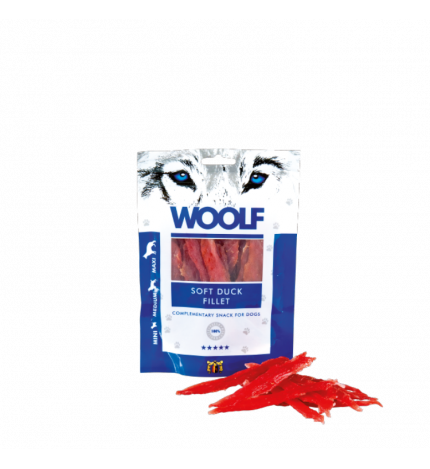 WOOLF CANE SNACK FILETTO DI ANATRA ESSICCATA DA 100 GR