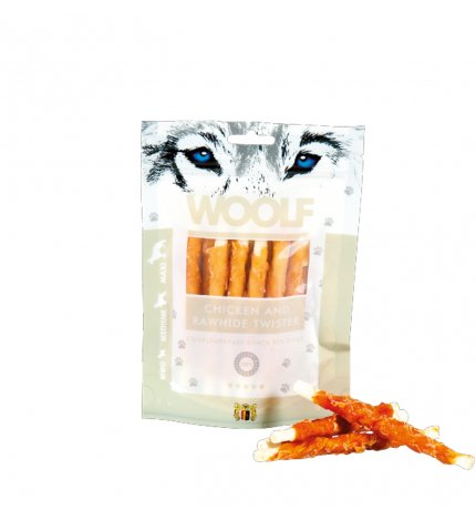 WOOLF CANE SNACK ROTOLINO DI POLLO CON PELLE GRIGLIATA DA 100 GR