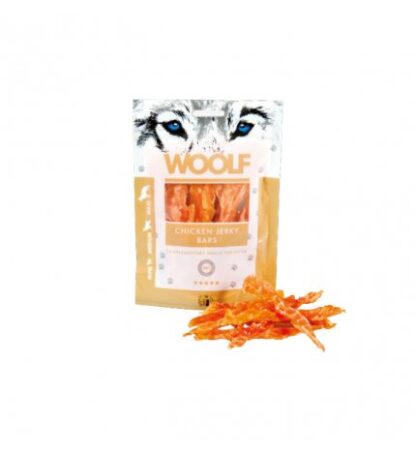 WOOLF CANE SNACK STRISCE DI POLLO ESSICCATO DA 100 GR