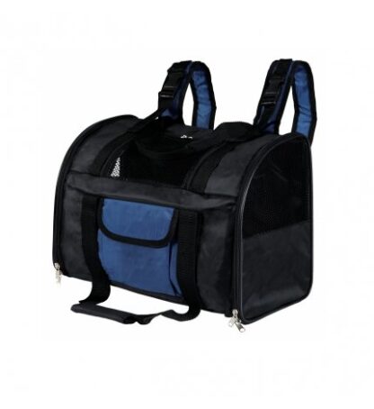 Zaino connor in nylon 44x30x21cm nero-blu