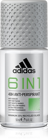 AdidasCool & Dry 6 in 1 antitraspirante roll-on per uomo50 ml