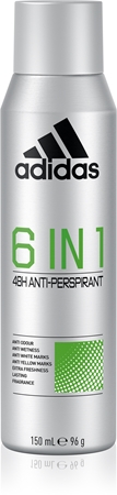 AdidasCool & Dry 6 in 1 deospray per uomo150 ml