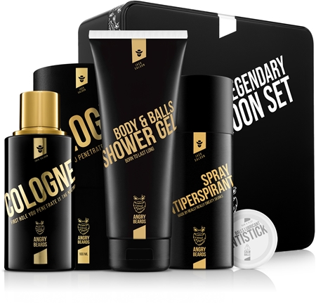 Angry BeardsJack Saloon Legendary Set confezione regalo per uomo