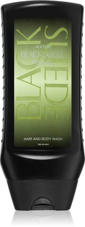AvonBlack Suede Real gel doccia e shampoo 2 in 1per uomo 250 ml