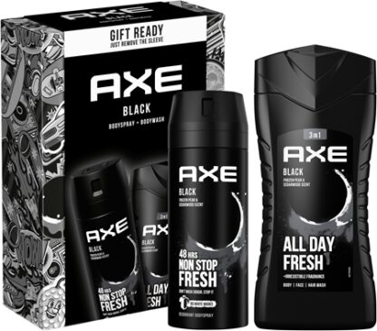 AxeBlack Frozen Pear & Cedarwood confezione regalo per il corpo per uomo2 pz