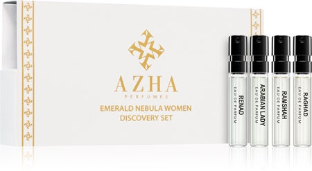 AZHA PerfumesEmerald Nebula Women Discovery Set set da donna4× 2 ml