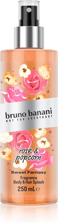 Bruno BananiSweet Fantasy Rose & Popcorn spray corpo profumato per corpo e capellida donna 250 ml