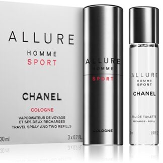 ChanelAllure Homme Sport Cologne acqua di Colonia (1x ricaricabile + 2x ricariche) per uomo2x20 ml