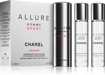 ChanelAllure Homme Sport Cologne acqua di Colonia (1x ricaricabile + 2x ricariche) per uomo2x20 ml