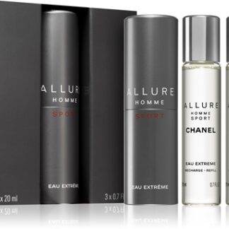 ChanelAllure Homme Sport Eau Extreme Eau de Parfum (1x ricaricabile + 2x ricariche) per uomo3x20 ml
