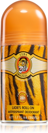 CubaJungle Tiger deodorante antitraspirante roll-on da donna50 ml