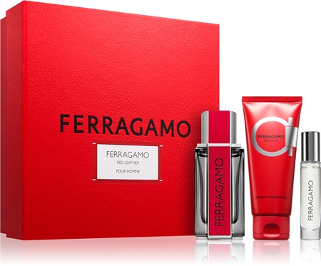 FerragamoRed Leather confezione regalo per uomo