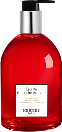HERMÈSLe Bain Eau de rhubarbe écarlate gel detergente per mani e corpounisex 300 ml