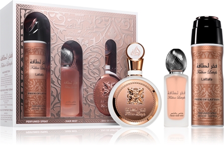 LattafaFakhar Rose confezione regalo da donna3 pz