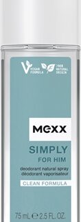 MexxSimply For Him deodorante con diffusore per uomo75 ml