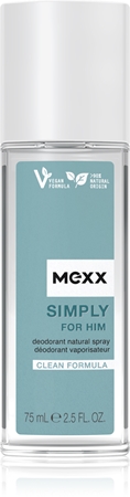 MexxSimply For Him deodorante con diffusore per uomo75 ml