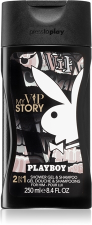 PlayboyMy VIP Story gel doccia e shampoo 2 in 1 per uomo250 ml