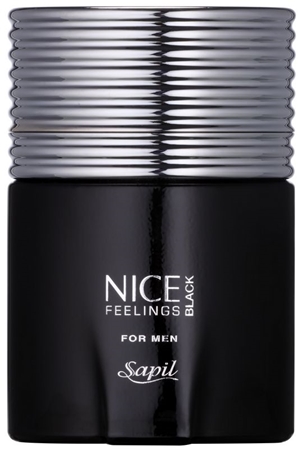 SapilNice Feelings Black Eau de Toilette per uomo75 ml