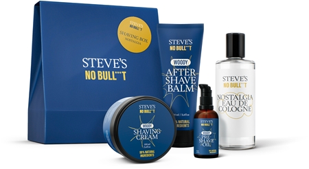 Steve'sNo Bull***t Shaving Box Nostalgia confezione regalo per rasatura per uomo1 pz
