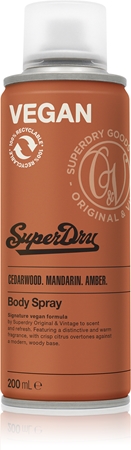 SuperdryCedarwood. Mandarin. Amber. spray corpo per uomo200 ml