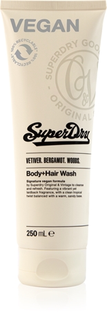 SuperdryVetiver. Bergamot. Woods. gel doccia e shampoo 2 in 1per uomo Vetiver. Bergamot. Woods. 250 ml