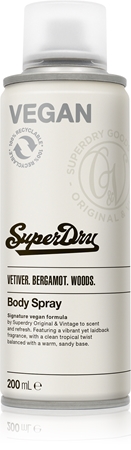 SuperdryVetiver. Bergamot. Woods. spray corpoper uomo 200 ml