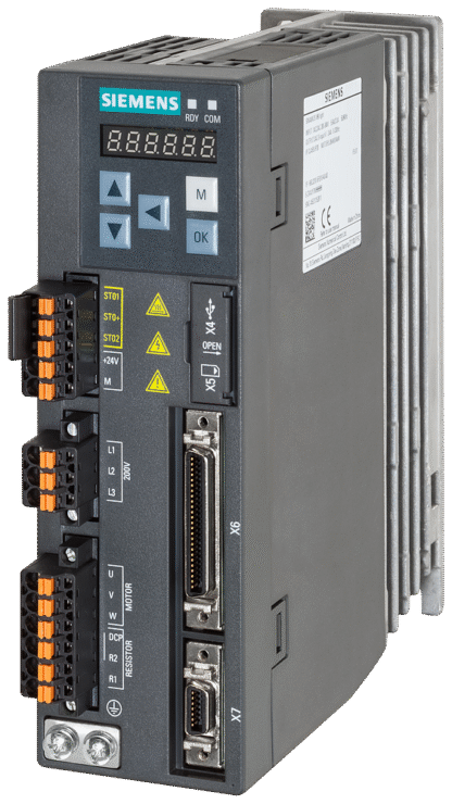 Servocomando Siemens, 1 fase, 0,4 kW, 240 V, 7,8 A