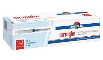 Master Aid Siringa Con Ago 21G Per Venipuntura 10 ml 10 Pezzi
