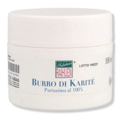 NATUR-FARMA Burro di Karité Puro 100% 100 ml Idratante e Nutriente per Pelle e Capelli