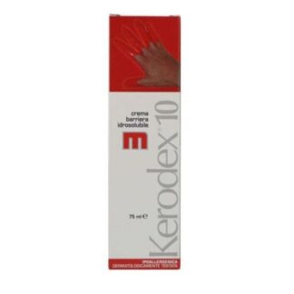KERODEX 10 Crema Barriera Idrosolubile 75ml per Protezione della Pelle e Idratazione a Lunga Durata