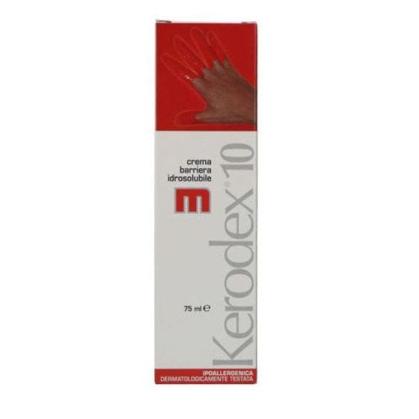 KERODEX 10 Crema Barriera Idrosolubile 75ml per Protezione della Pelle e Idratazione a Lunga Durata