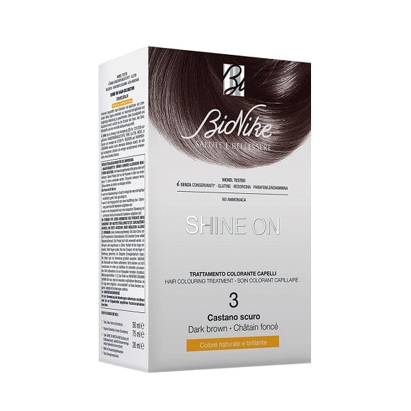BIONIKE Shine On Trattamento Colorante Capelli Castano Scuro 3