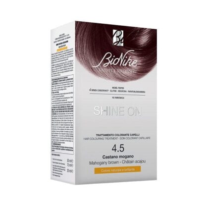 BIONIKE Shine On Trattamento Colorante Capelli Castano Mogano 4.5