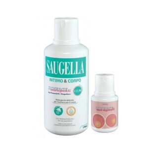 SAUGELLA Detergente Intimo & Corpo 500 ml + 100 ml Omaggio Diverse Ma Uguali