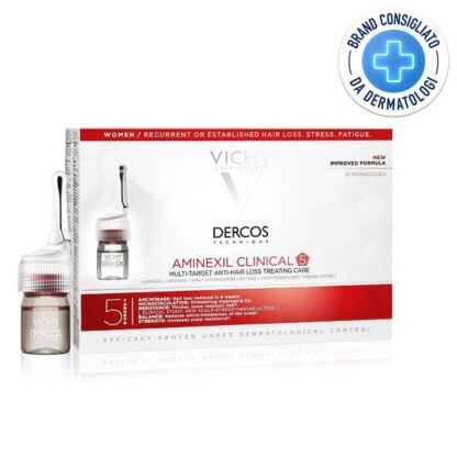 VICHY Dercos Aminexil Trattamento Anticaduta Donna 21 Fiale x 6 ml