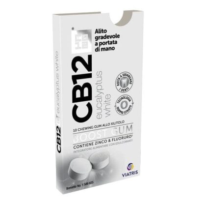 CB12 CB12 Boost Eucalyptus White 10 Chewing Gum