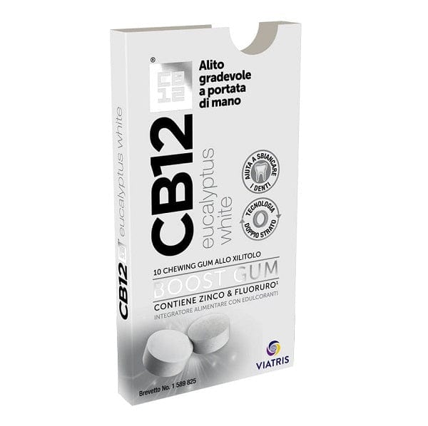 CB12 CB12 Boost Eucalyptus White 10 Chewing Gum