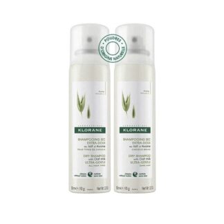 KLORANE Duo Shampoo Secco Extra-Delicato All'Avena 2x150 ml