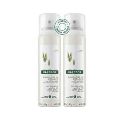 KLORANE Duo Shampoo Secco Extra-Delicato All'Avena 2x150 ml