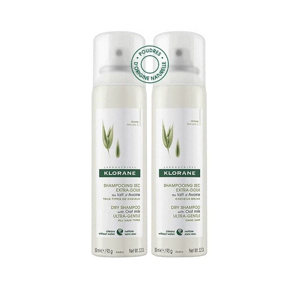 KLORANE Duo Shampoo Secco Extra-Delicato All'Avena 2x150 ml