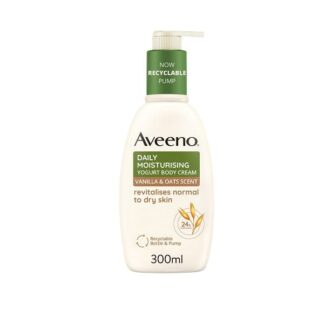 AVEENO Crema Corpo Idratante per Pelle Secca e Normale, Yogurt Vaniglia e Avena 300 ml