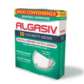 ALGASIV Adesivo Per Protesi Dentaria Superiore 30 Pezzi