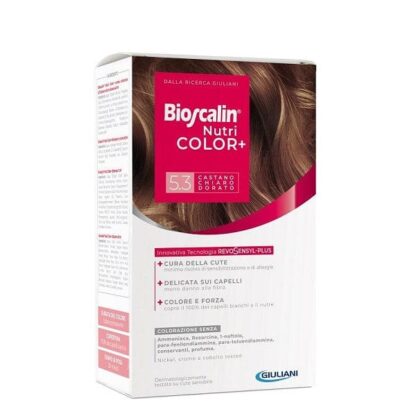BIOSCALIN Nutri Color Plus 5.3 Castano Chiaro Dorato Crema Colorante