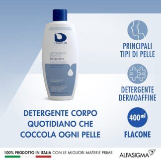 DERMON Detergente Doccia Delicato Flacone 400 ml