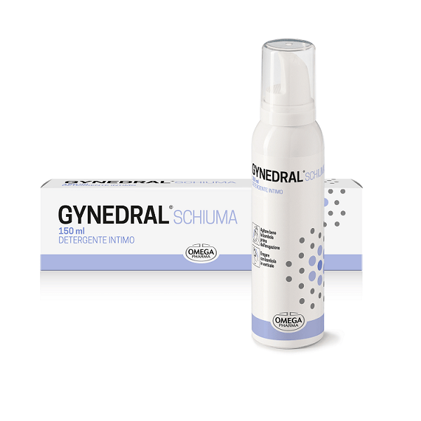 OMEGA PHARMA Gynedral Schiuma Detergente Intimo 150 ml