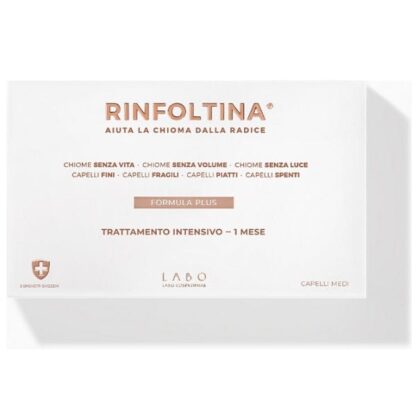 LABO FILLERINA Rinfoltina Capelli Lunghi 40 Fiale per Crescita Sana e Rinforzo dei Capelli